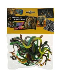 Пластизоль змеи 13 шт. в пак. ИГРАЕМ ВМЕСТЕ в кор.4*60шт