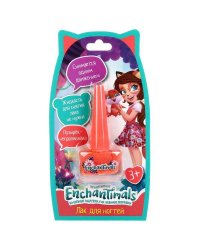 Косметика для девочек Энчантималс лак для ногтей, коралловый на блистере МИЛАЯ ЛЕДИ в кор.4*24шт