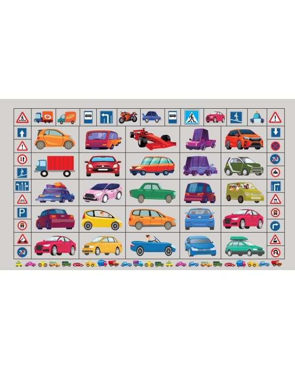 Большой альбом наклеек. Все-все машины