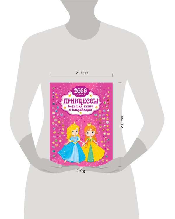 Принцесса. Большая книга с наклейками