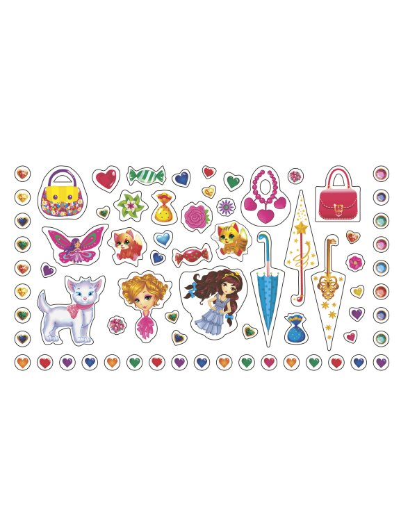 Наклейки для девочек. Принцессы