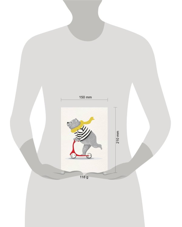 Медведь. Тетрадь общая (А5, 48 л., накидки, клетка-стандарт)