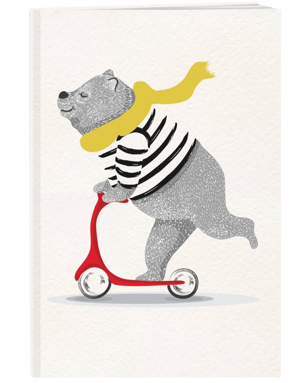 Медведь. Тетрадь общая (А5, 48 л., накидки, клетка-стандарт)