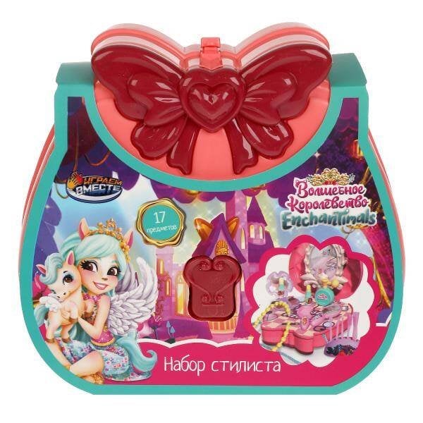 Набор стилиста ЭНЧАНТИМАЛС пл.чемодан.20*16*7,7см ИГРАЕМ ВМЕСТЕ в кор.2*40шт