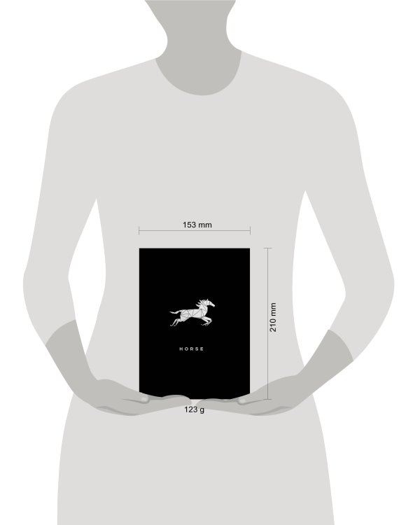 Horse. Тетрадь общая (А5, 48 л., сер. фольга, накидка 4 п. полноцвет)