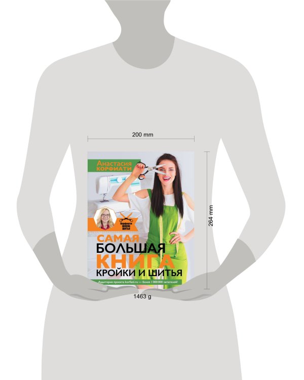 Самая большая книга кройки и шитья от А. Корфиати. Обновленное и дополненное издание