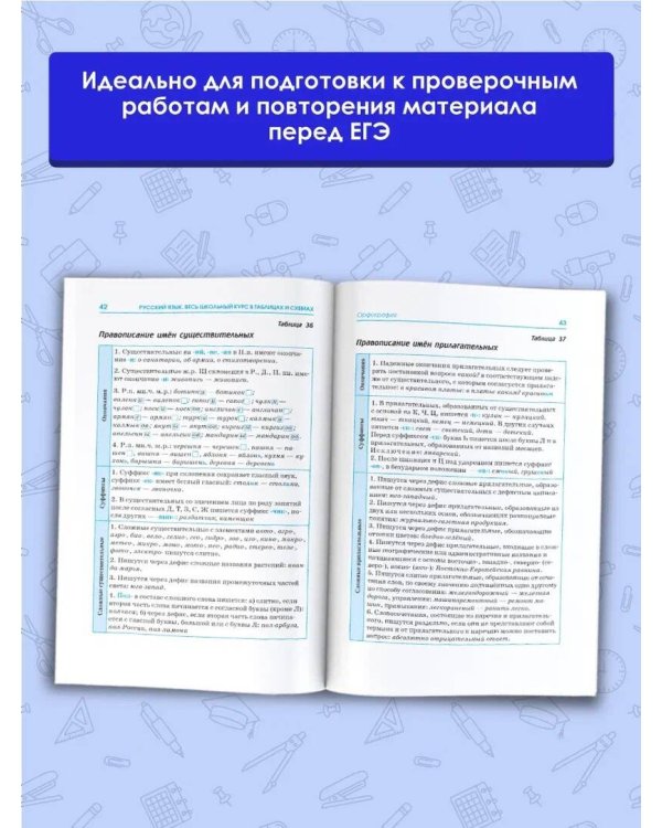 ЕГЭ. Русский язык. Весь школьный курс в таблицах и схемах для подготовки к единому государственному экзамену