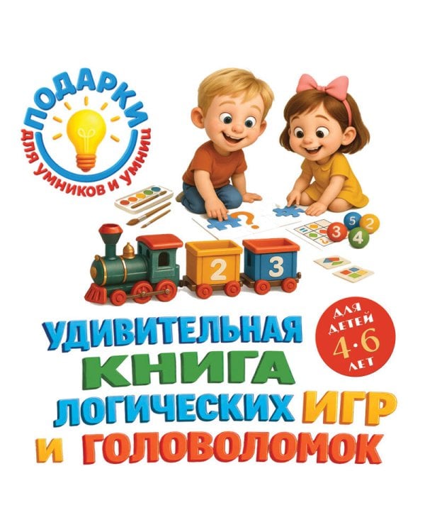 Удивительная книга логических игр и головоломок: для детей 4-6 лет