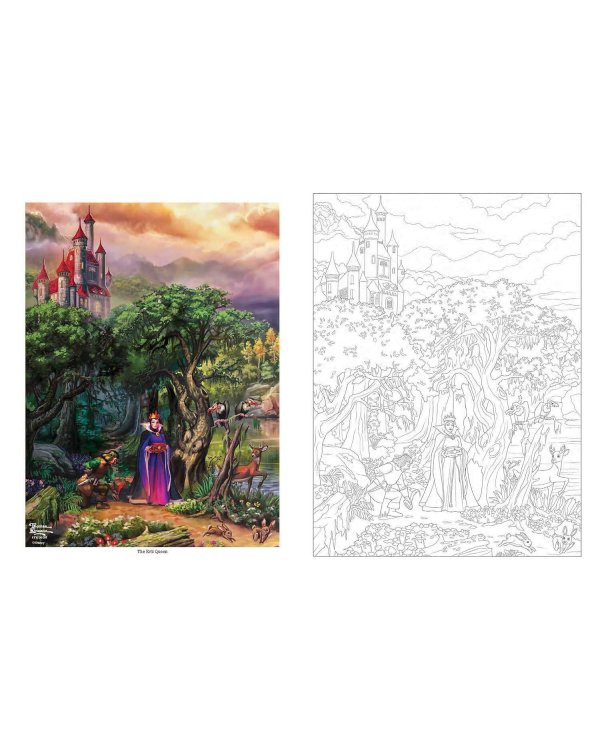 Disney Dreams Collection Thomas Kinkade Studios Celebrations Coloring Book Раскраска Disney Collection от Томаса Кинкейда /Книги на английском языке