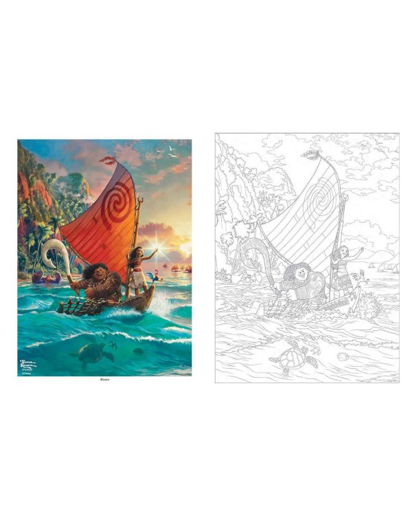 Disney Dreams Collection Thomas Kinkade Studios Celebrations Coloring Book Раскраска Disney Collection от Томаса Кинкейда /Книги на английском языке