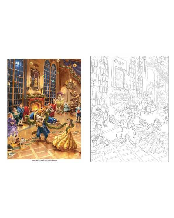 Disney Dreams Collection Thomas Kinkade Studios Celebrations Coloring Book Раскраска Disney Collection от Томаса Кинкейда /Книги на английском языке