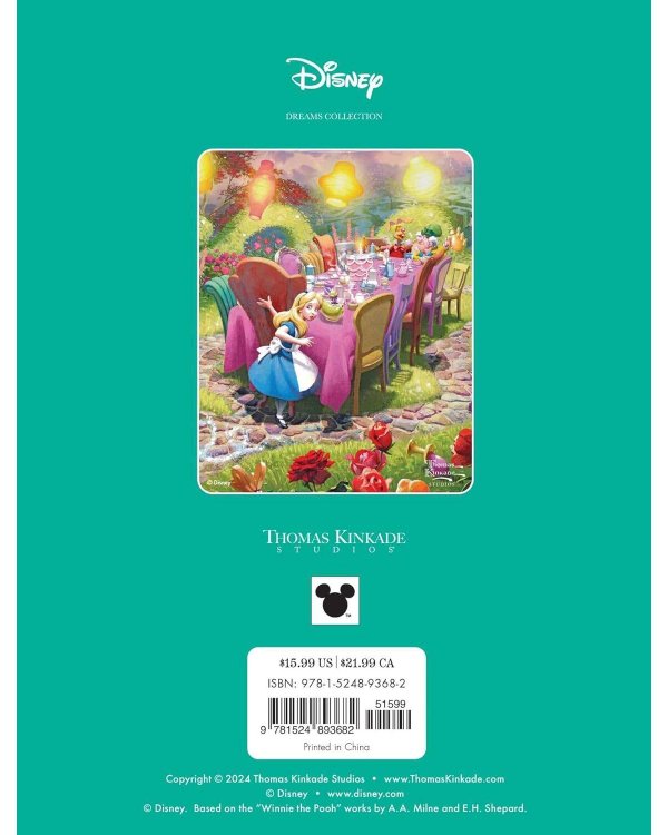 Disney Dreams Collection Thomas Kinkade Studios Celebrations Coloring Book Раскраска Disney Collection от Томаса Кинкейда /Книги на английском языке