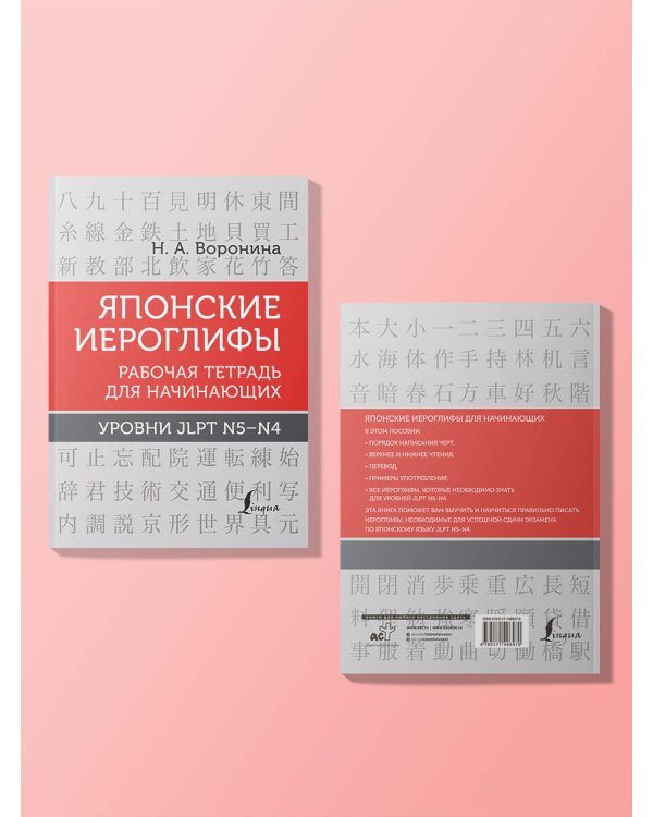 Японские иероглифы. Рабочая тетрадь для начинающих. Уровни JLPT N5-N4