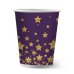 Набор бумажных стаканов Звезды на черном - 2, 6шт*250 мл