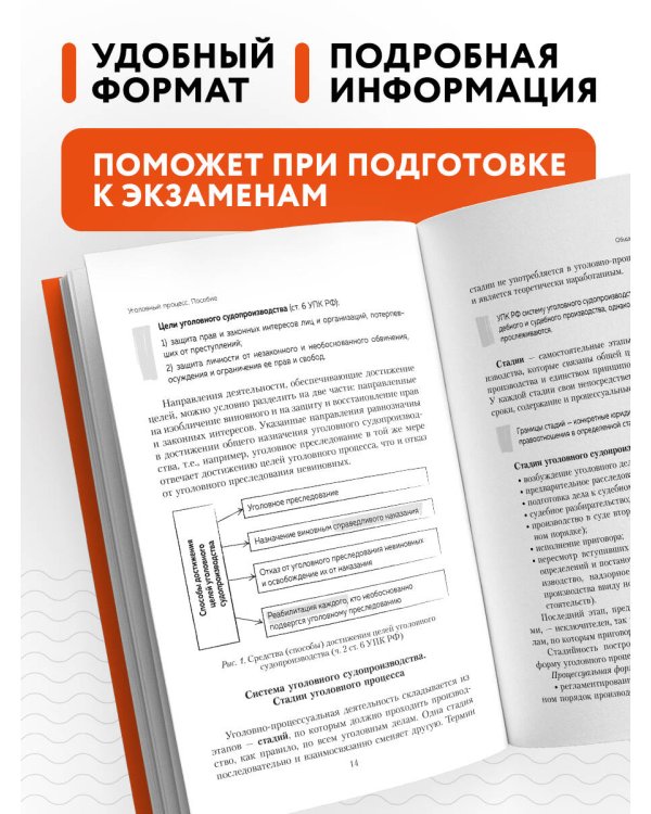 Уголовный процесс. Полный курс лекций со схемами, таблицами, определениями. 2-е издание