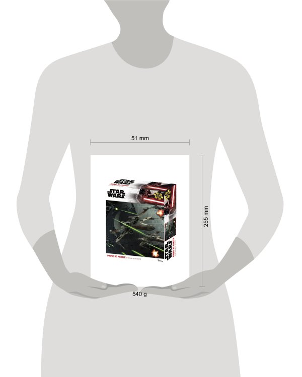 Пазл Super 3D «Звездные войны», 500 дет.,6+ Размер собранного пазла 61х46см (арт.32632) игр.-голов.
