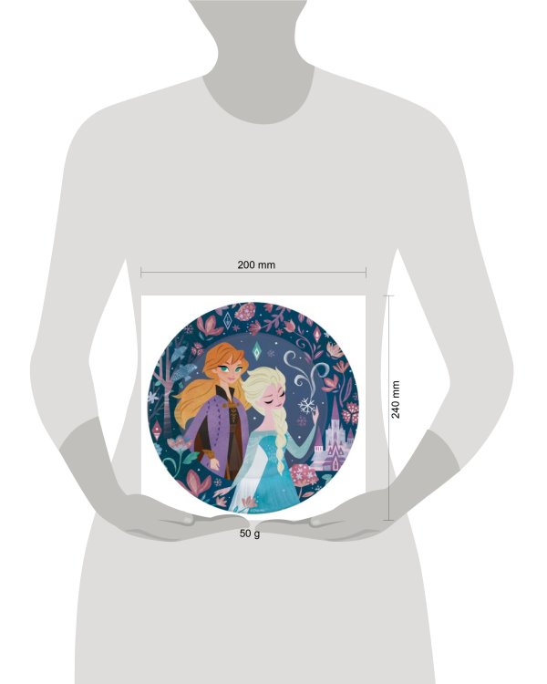 Frozen 2.  Набор бумажных тарелок, Сканди, 6 шт d-180 мм