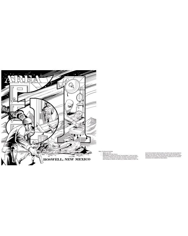 The Alien Encounters Coloring Book Раскраска «Встречи с инопланетянами» /Книги на английском языке