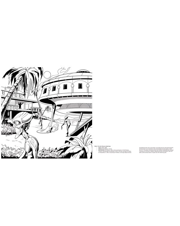 The Alien Encounters Coloring Book Раскраска «Встречи с инопланетянами» /Книги на английском языке