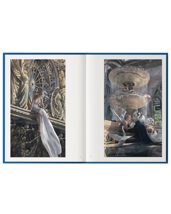 Призрачный Клинок. GhostBlade. Иллюстрации WLOP. Темная синева