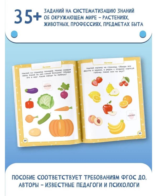 3-4 года. Дошкола Тилли. Мир вокруг. Развивающие задания с наклейками