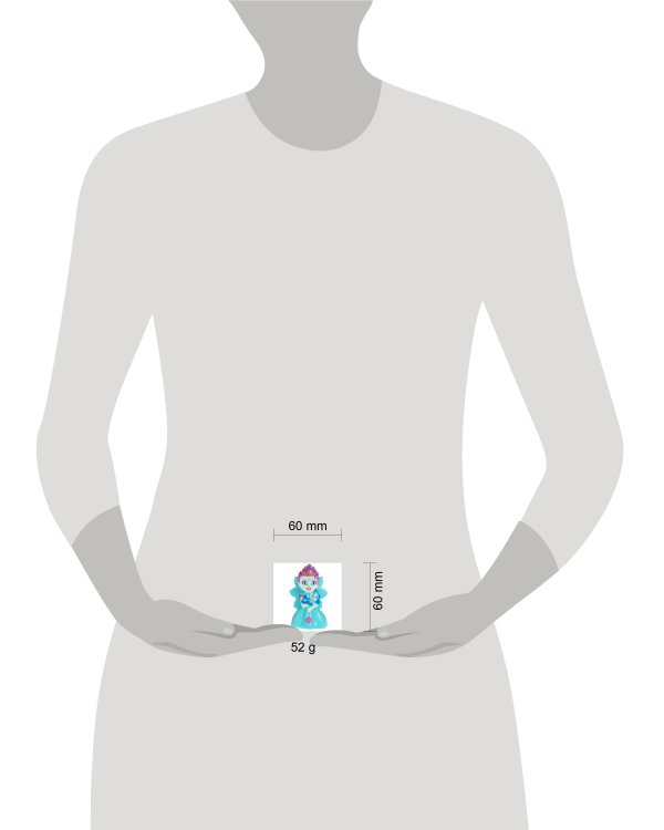 Игрушка пластизоль для ванны пэттер 10 см. ЭНЧАНТИМАЛС в сетке КАПИТОШКА в кор.100шт