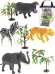 Дикие животные 1 (микс, 5 фигур в пакете) (21х28 см ( Арт. 2288270)