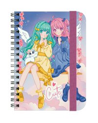 MyArt. БЛОКНОТ в клетку Ангелы в облаках. Cute