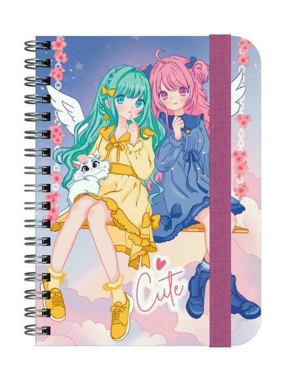 MyArt. БЛОКНОТ в клетку Ангелы в облаках. Cute