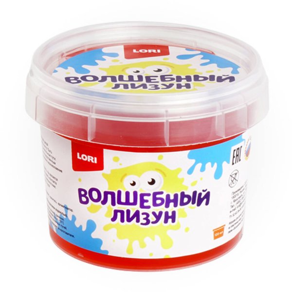 Волшебный лизун "Красный с ароматом клубники", 120мл.