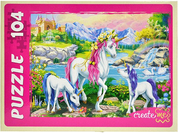ПАЗЛЫ 104 элемента. Единороги №3. Арт. П104-2156