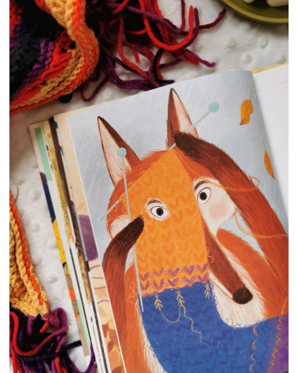 Шарф в яркую полоску