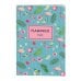 Блокнот-планер. Mindfulness. Фламинго (формат А4, на скобе, голубая обложка) (Арте)