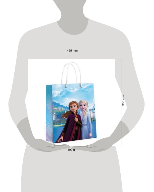 Холодное сердце 2. Пакет подарочный большой-1, 330*455*100 мм