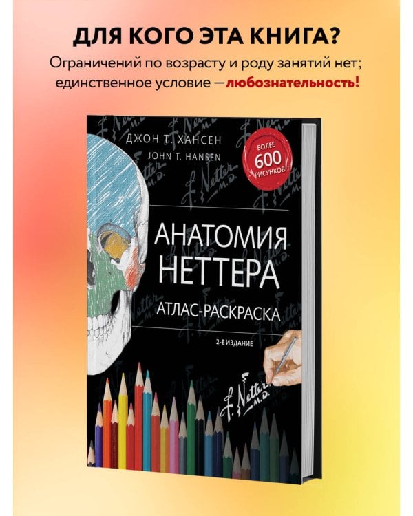 Анатомия Неттера: атлас-раскраска
