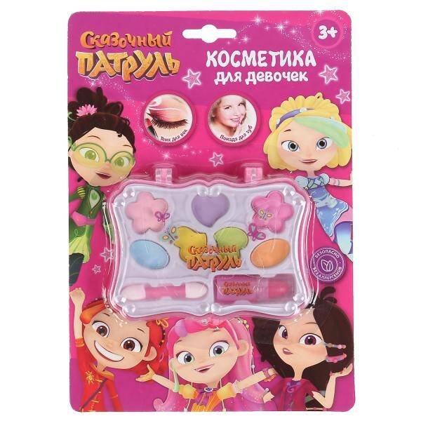 Косметика для девочек "СКАЗОЧНЫЙ ПАТРУЛЬ" тени,помада,аппликатор на блистере МИЛАЯ ЛЕДИ в кор2*180шт