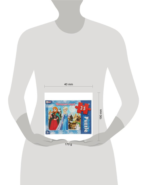 Принцесса льдов. Макси-пазлы  в коробке. Пазл 35 деталей. Умные игры в кор.24шт