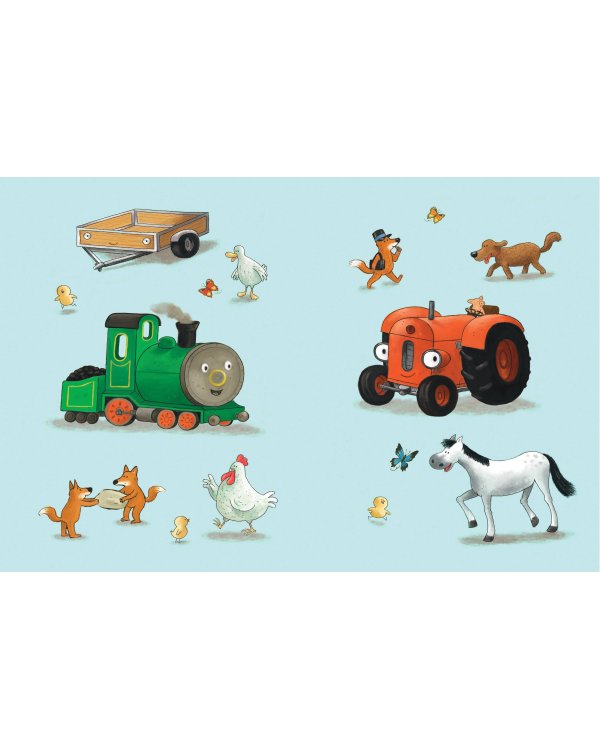 Маленький красный Трактор и паровозик (ил. Ф. Госсенса)