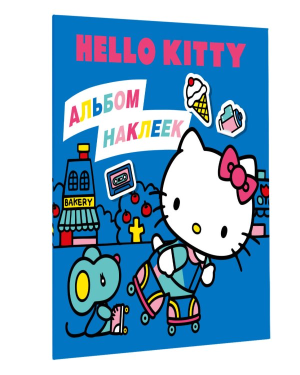 Hello Kitty. Альбом наклеек синий (100 штук)