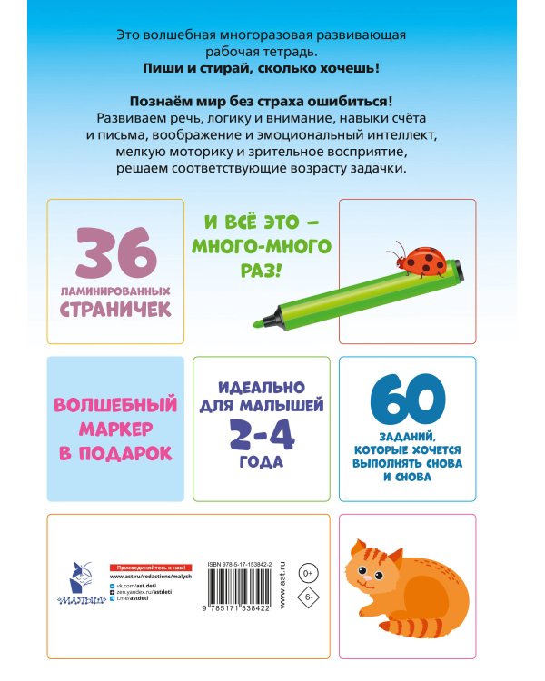 Пиши-стирай 2-4 года