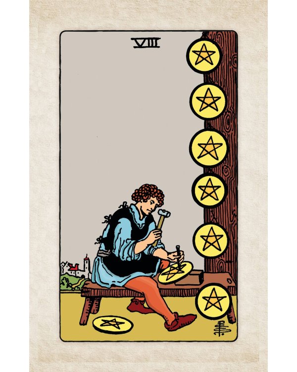 Таро Уэйта. Мини-колода (78 карт, 2 пустые и инструкция в коробке)