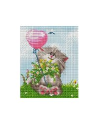 Мозаичные картины. Кот с букетом (424-ST-PS)