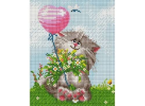 Мозаичные картины. Кот с букетом (424-ST-PS)