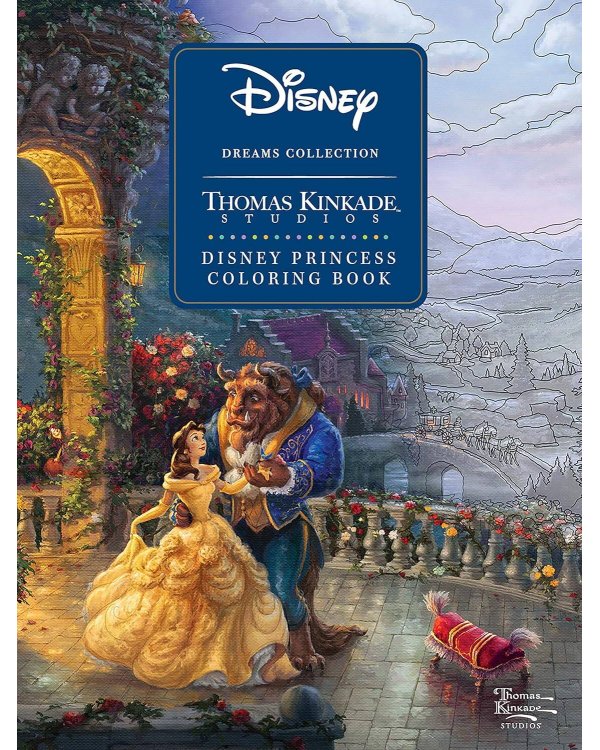 Disney Dreams Collection Thomas Kinkade Studios Disney Princess Coloring Book Раскраска Принцессы Disney /Книги на английском языке