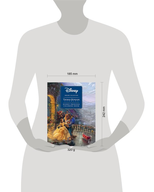 Disney Dreams Collection Thomas Kinkade Studios Disney Princess Coloring Book Раскраска Принцессы Disney /Книги на английском языке