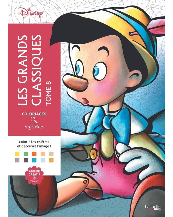 Coloriages mysteres Disney Les grands classiques Tome 8  Раскраска Волшебный мир Диснея Великая классика том 8 /Книги на английском языке