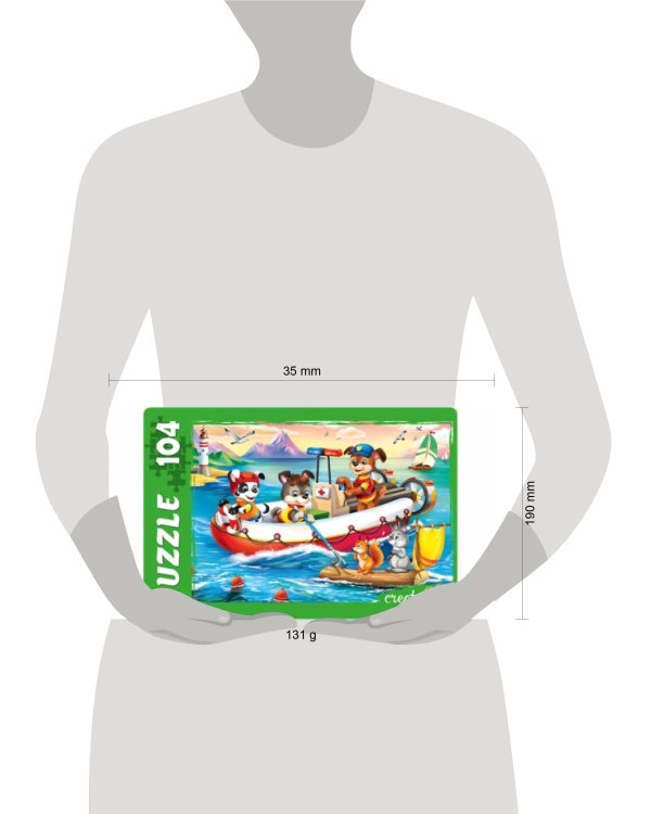 ПАЗЛЫ 104 элемента. ЩЕНКИ-СПАСАТЕЛИ (Арт. П104-8743)