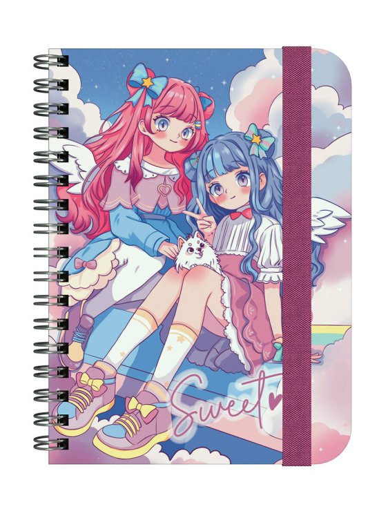 MyArt. БЛОКНОТ в клетку Ангелы в облаках. Sweet