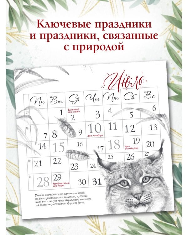 Арт-календарь. Природа в серебре 2025 год