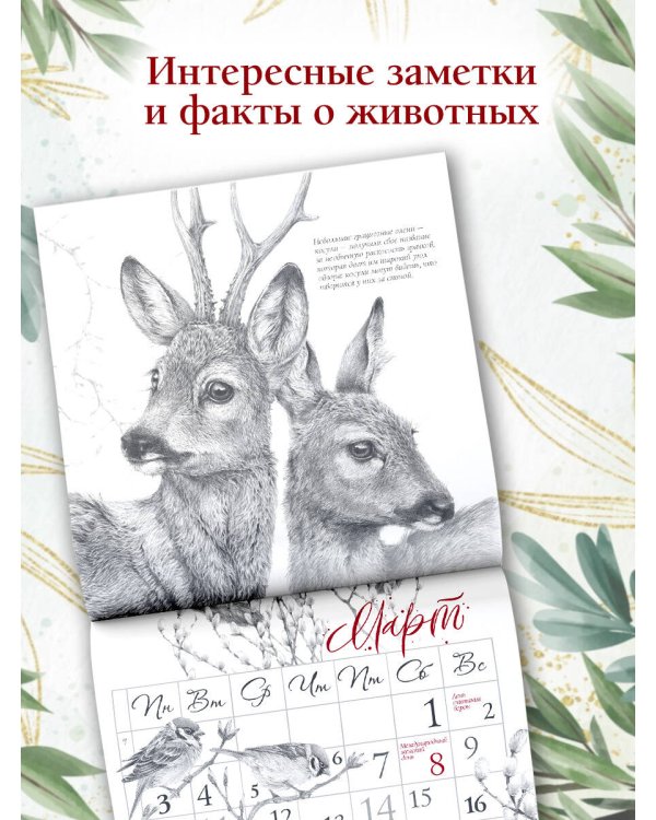 Арт-календарь. Природа в серебре 2025 год